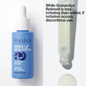 Pacifica bottle next to coin to show compact size and travel-friendly benefit