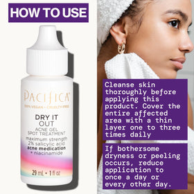 Pacifica tube beside ruler for scale, compact treatment for on-the-go use
