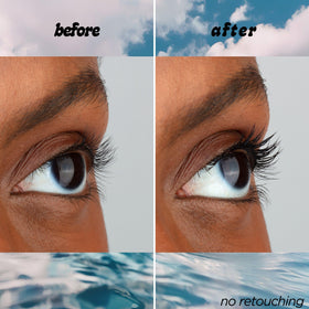 Pacifica Surf Lash texture swirl showing creamy formula and conditioning jojoba oil benefit