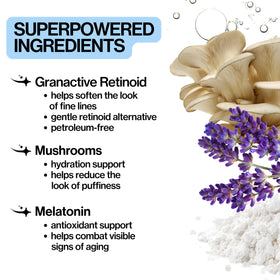 Pacifica close-up texture of the retinoid eye cream demonstrating silky hydration