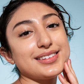 Pacifica cleansing balm close-up texture melting into oil for easy removal