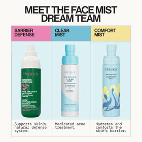 Pacifica close-up mist droplets highlighting lightweight non-sticky feel