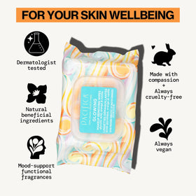 Pacifica wipe in use removing waterproof mascara with gentle lifting