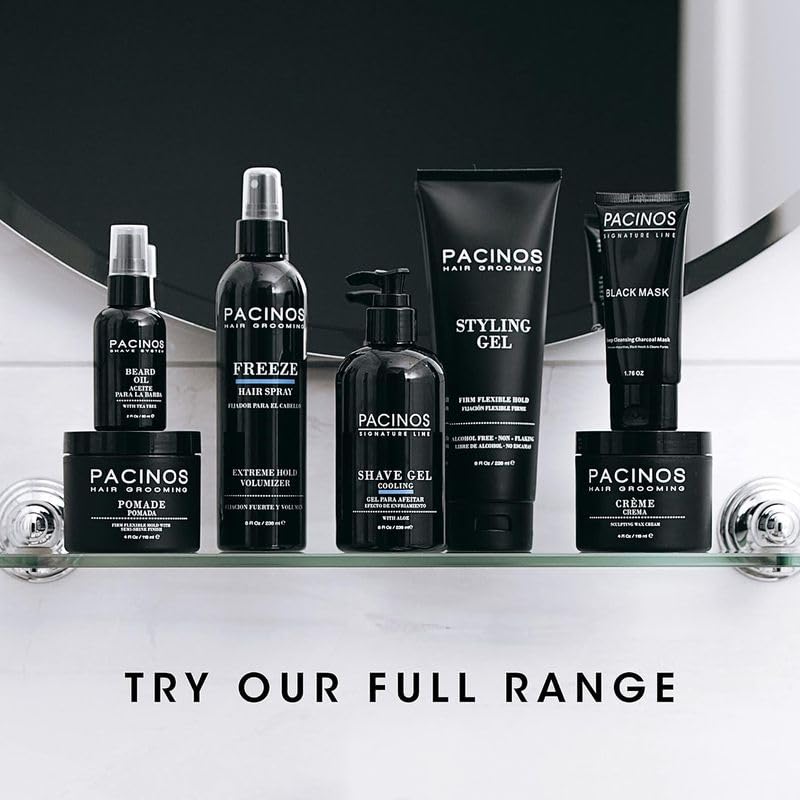 Pacinos on bathroom shelf in lifestyle setting suggesting daily routine benefit