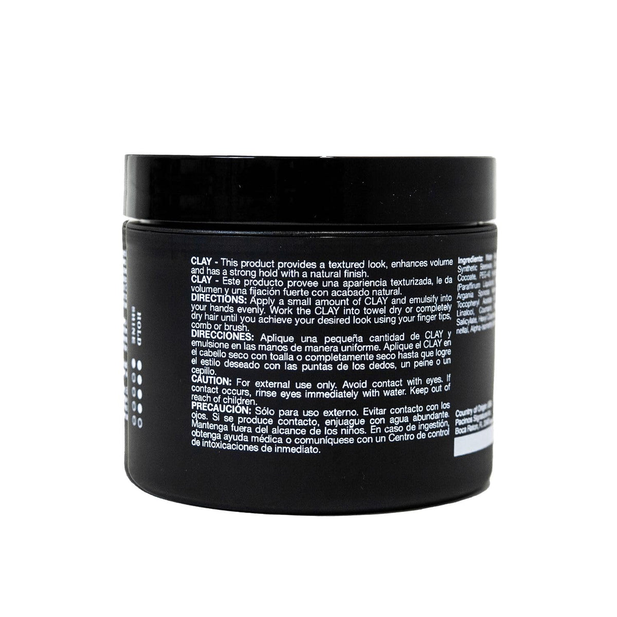 Pacinos 4 oz jar beside common items illustrating portable size benefit