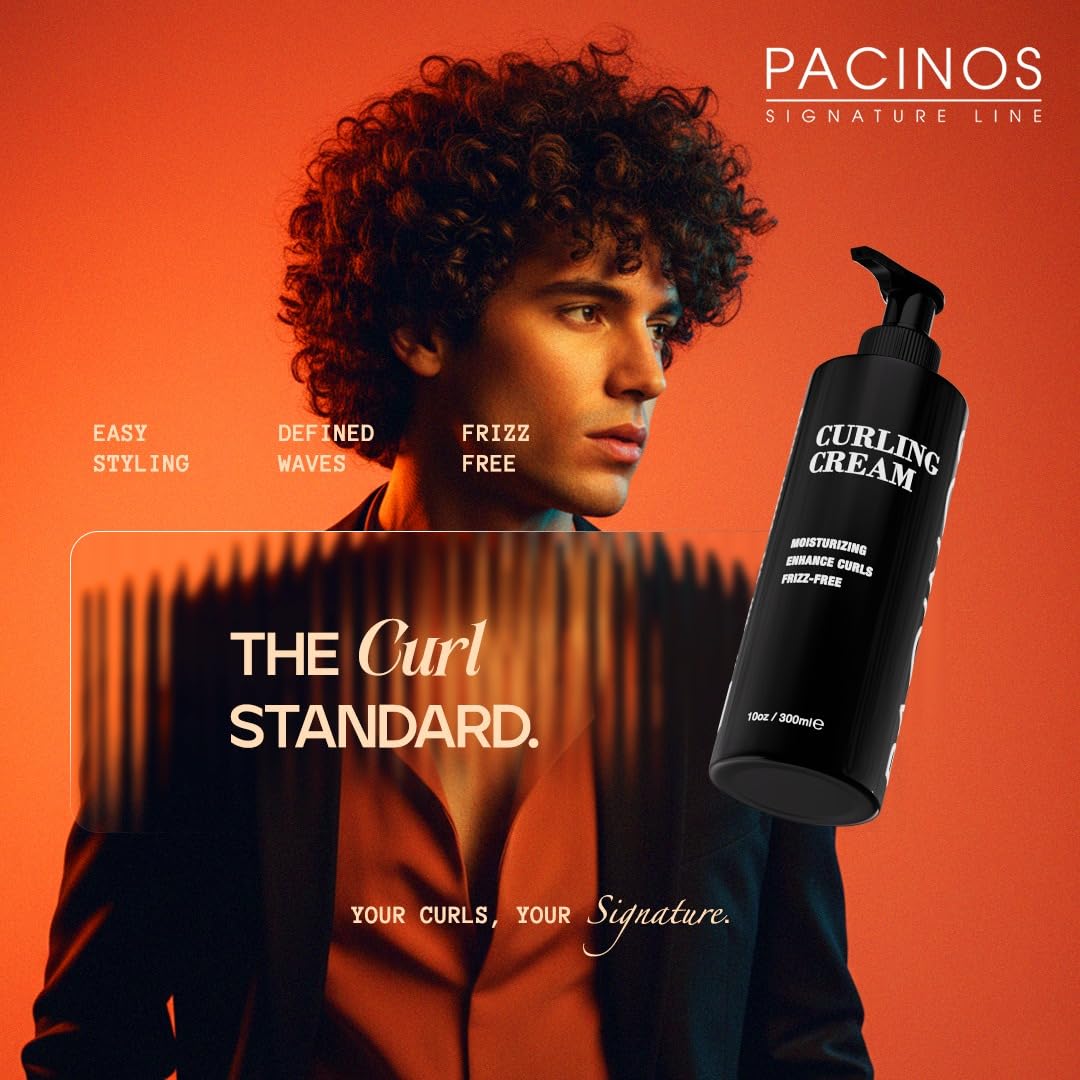 Pacinos close-up on curl definition to highlight bounce and shine
