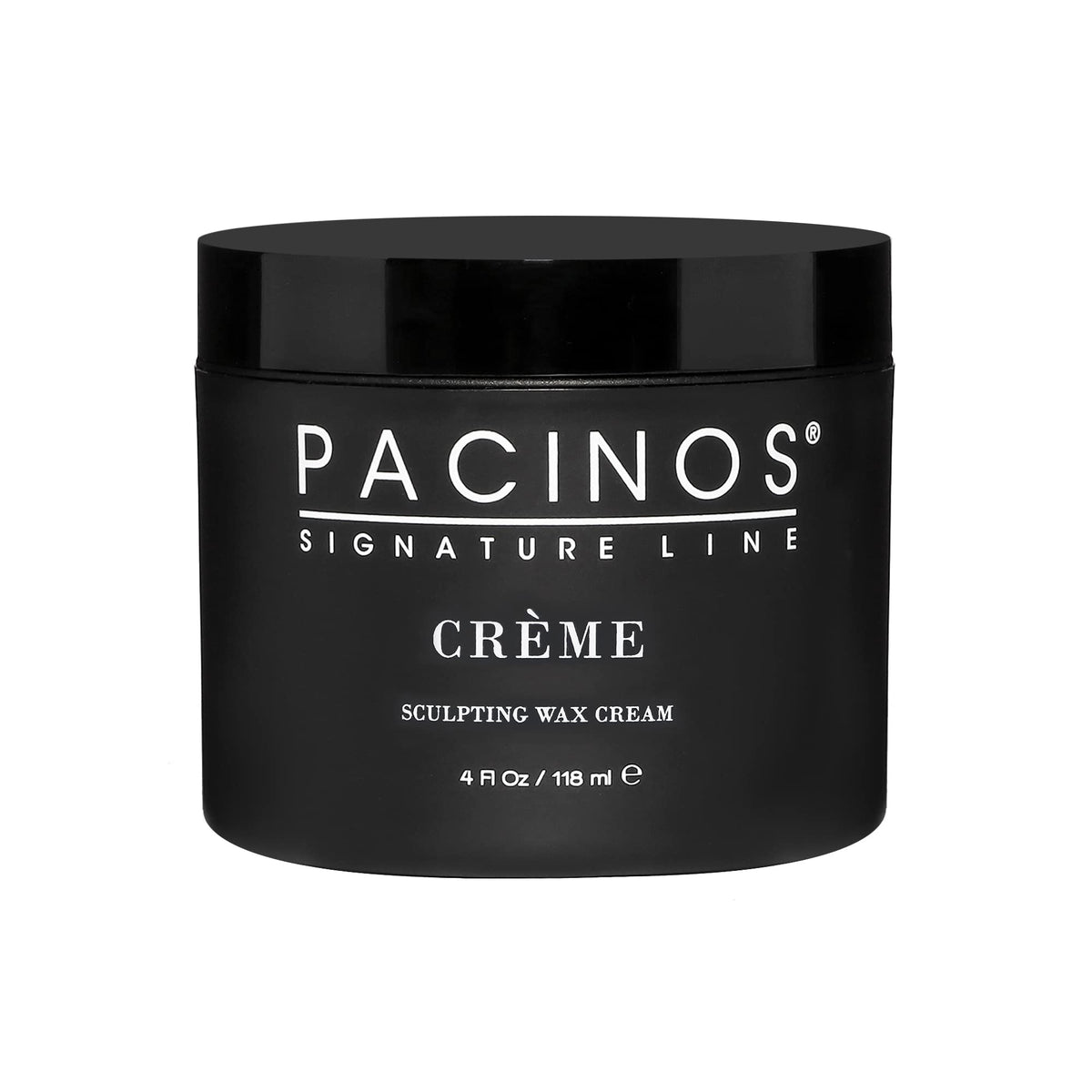 Pacinos creme front packaging showing label and medium hold benefits