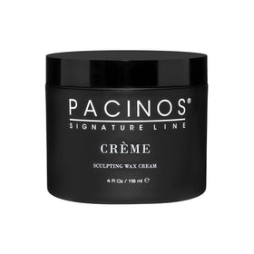 Pacinos creme front packaging showing label and medium hold benefits