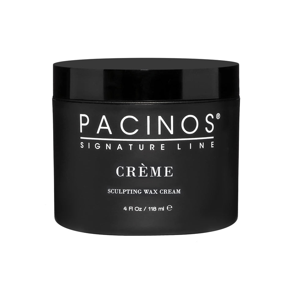 Pacinos creme front packaging showing label and medium hold benefits