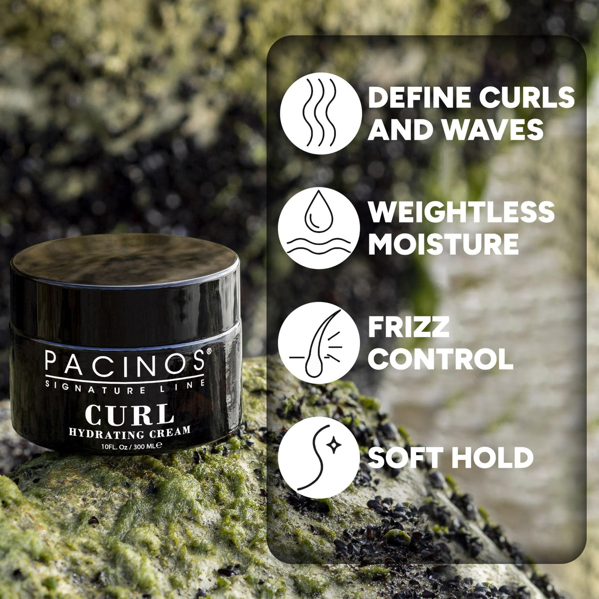Pacinos curl hydrating cream used with a diffuser to maintain bounce and reduce frizz