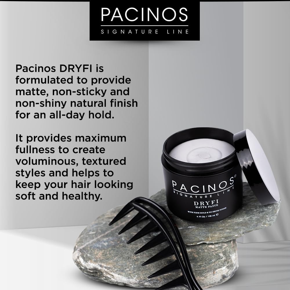 pacinos DRYFI on bathroom counter in lifestyle scene showing everyday styling benefit