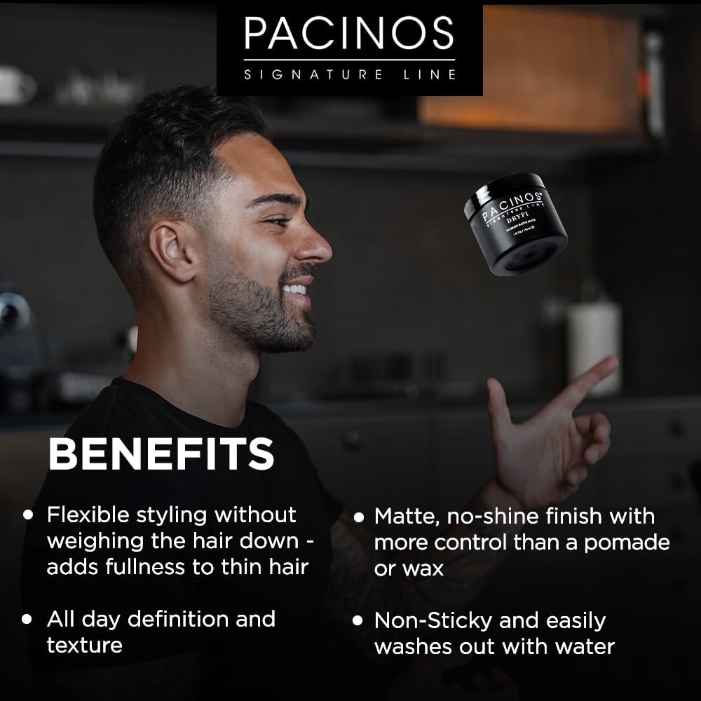 pacinos DRYFI open jar close-up revealing paste texture and easy workability