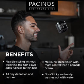 pacinos DRYFI open jar close-up revealing paste texture and easy workability