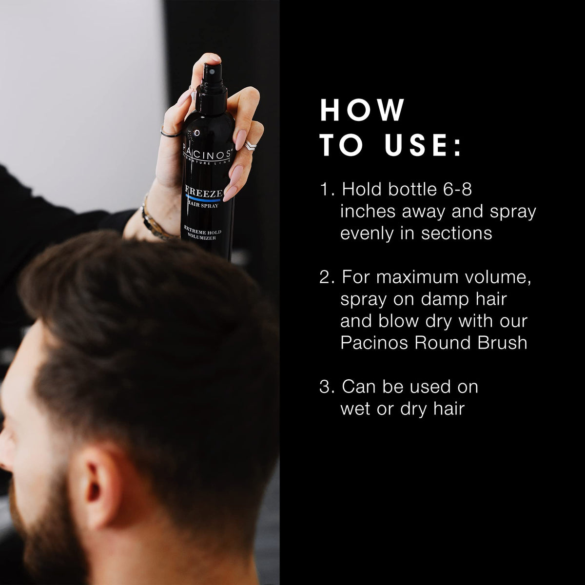 Pacinos root volume demonstration delivering instant lift and body