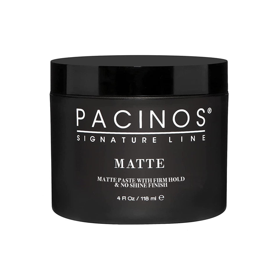 Pacinos jar front packaging showing label and matte benefit