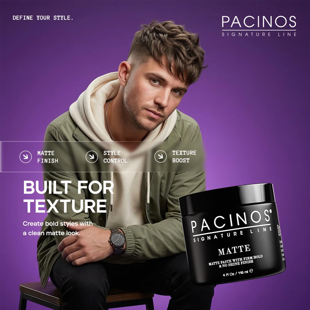 Pacinos styled short haircut showcasing firm hold without shine