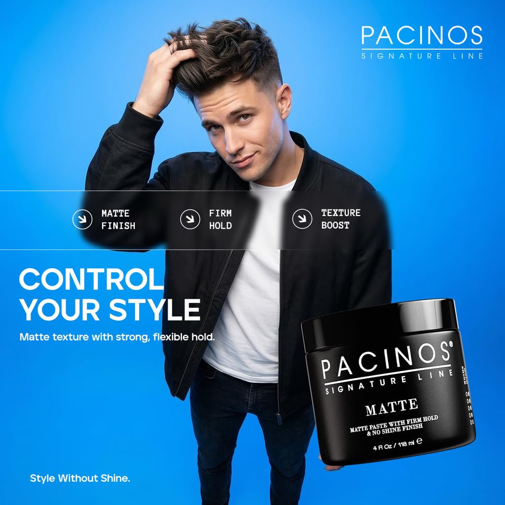 Pacinos on curly hair showing added texture and frizz control