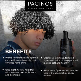 Pacinos mousse foam texture close-up highlighting lightweight feel