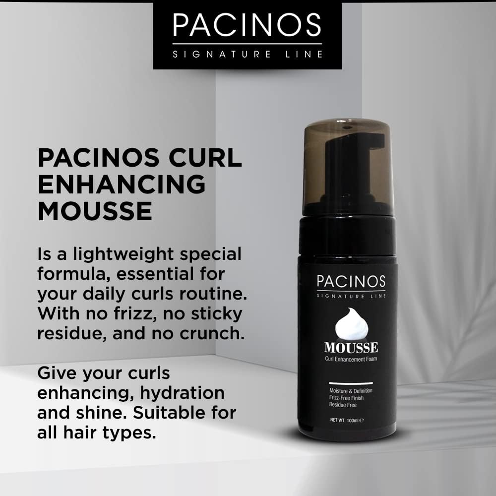 Pacinos bottle in hand to show size and portability for styling