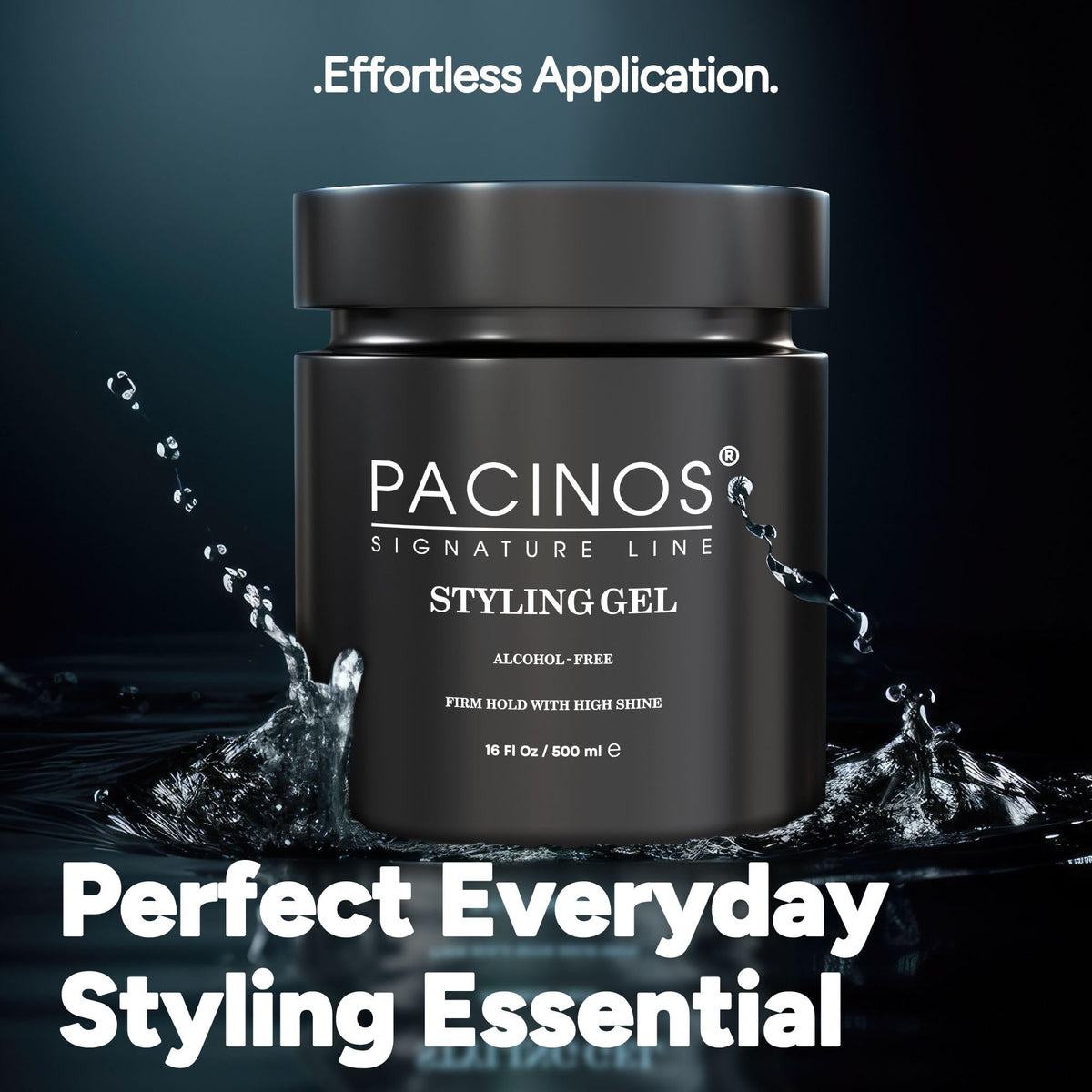 Pacinos texture on short hair showing definition and no-flake appearance