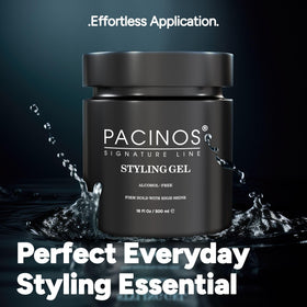 Pacinos texture on short hair showing definition and no-flake appearance