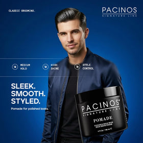 Pacinos jar inside toiletry bag ready for travel showing portability and easy touchups benefit