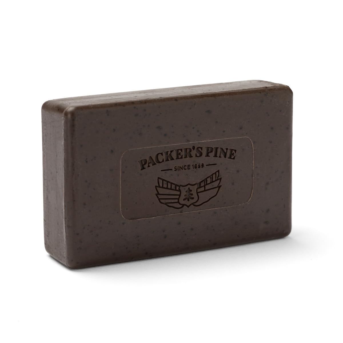 Packer's Pine close-up of bar texture highlighting gentle scrub benefit