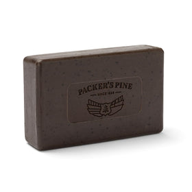 Packer's Pine close-up of bar texture highlighting gentle scrub benefit