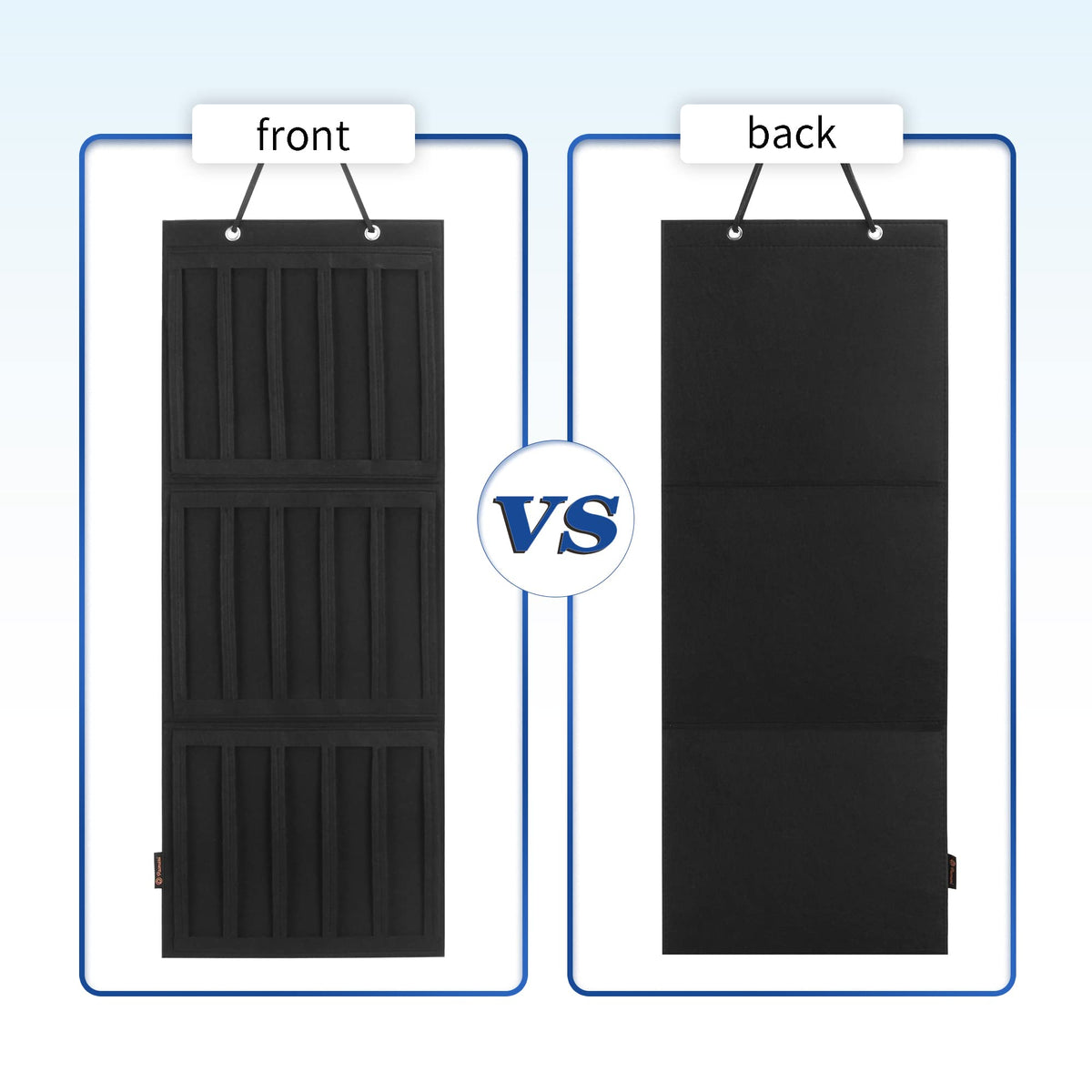 PACMAXI hanging on a door demonstrating space-saving organization benefit