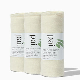 Pai Skincare front packaging showing 3-pack and organic cotton benefits