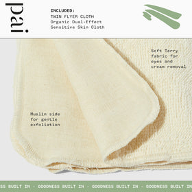 Pai Skincare close-up of muslin texture for gentle exfoliation