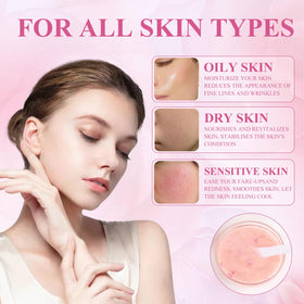 pakmee application on face showcasing even coverage and hydrating seal
