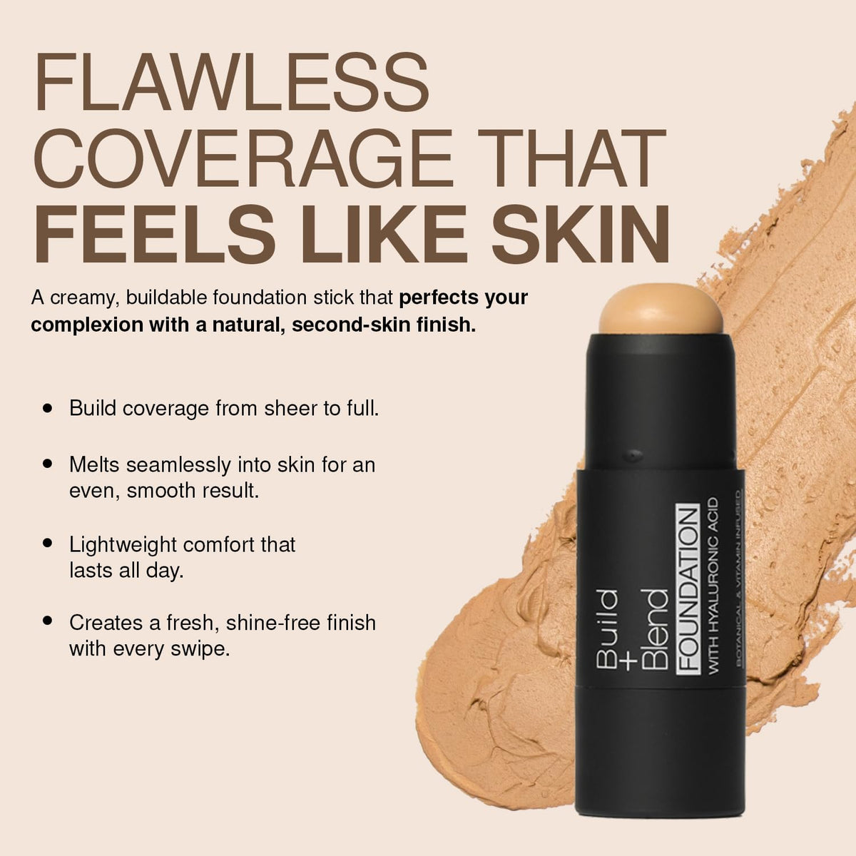 Palladio blending with brush on cheek illustrating even coverage and professional result
