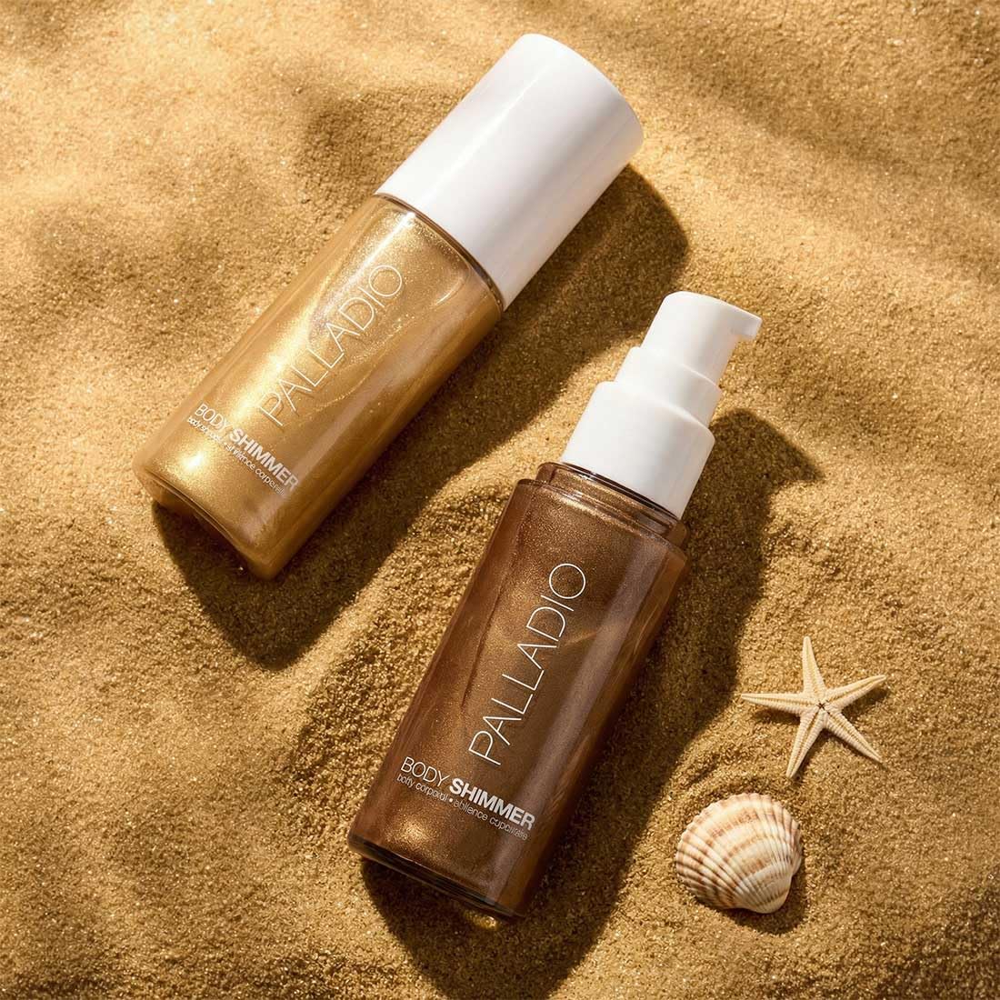 Palladio label close-up highlighting clean-beauty ingredients and benefits