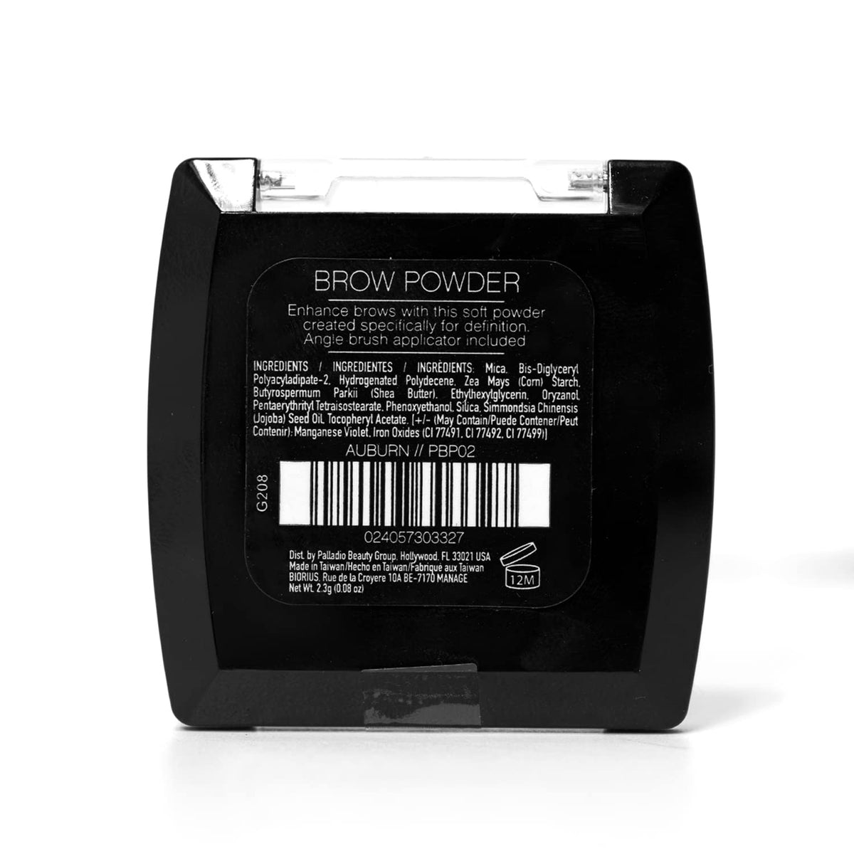 Model applying Palladio brow powder in lifestyle scene showing effortless everyday use