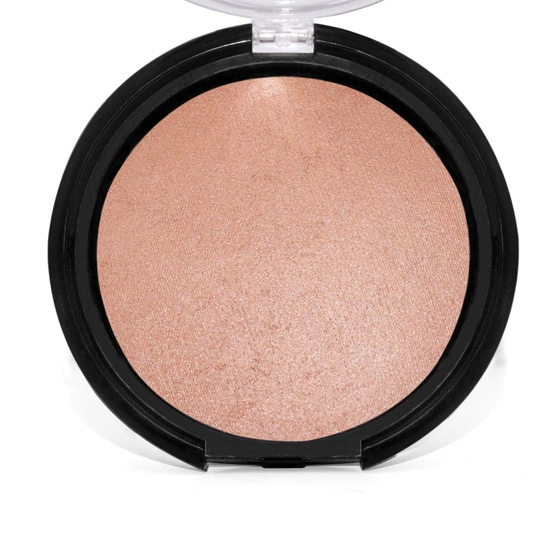 Fluffy brush swirled in Palladio bronzer demonstrating smooth payoff and effortless blending