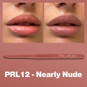 Palladio close-up of creamy liner tip demonstrating smooth high-pigment application benefit