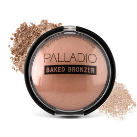 Palladio compact front view showing sleek packaging and bronzed finish benefit of easy portability