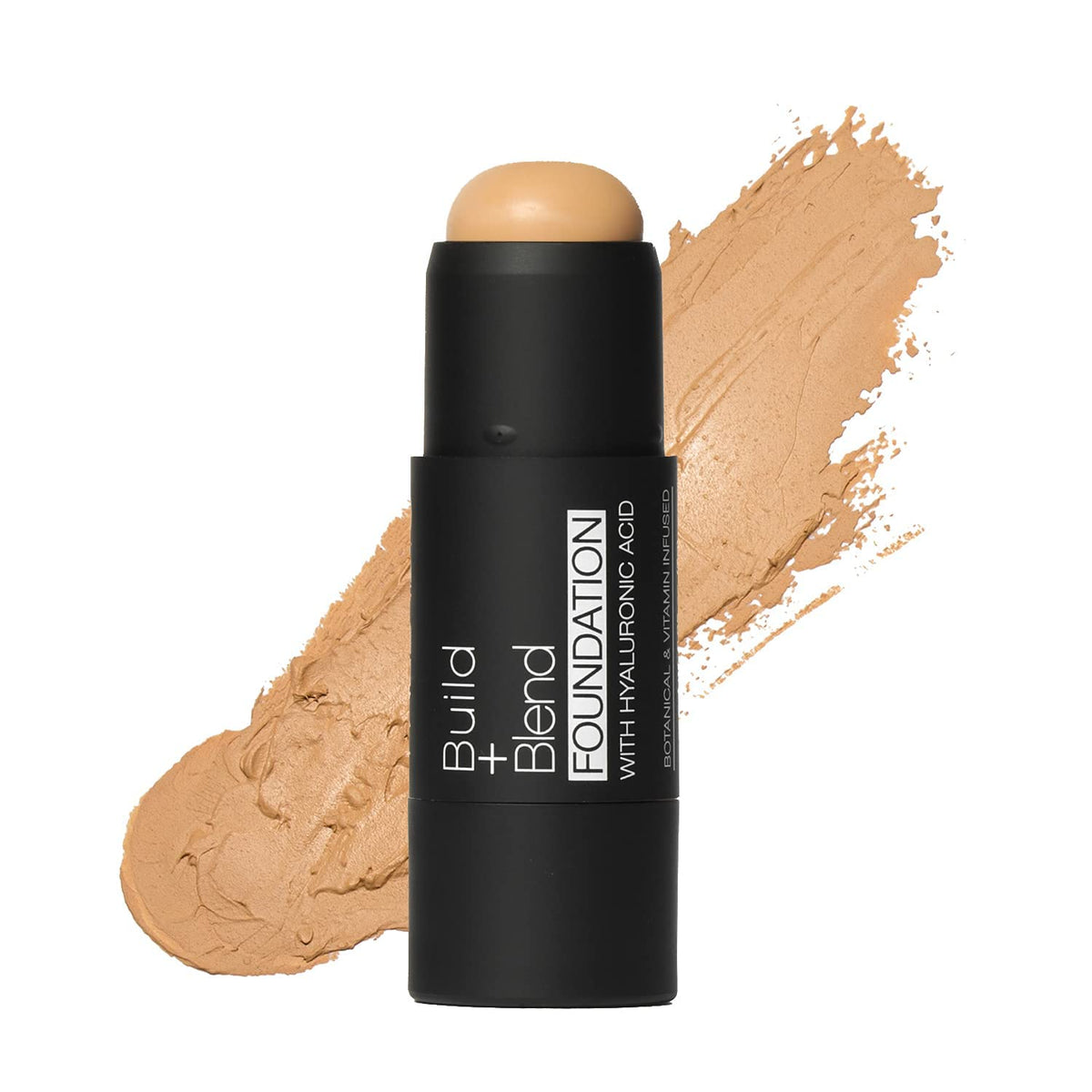 Palladio front view showing compact foundation stick and shade labeling benefit