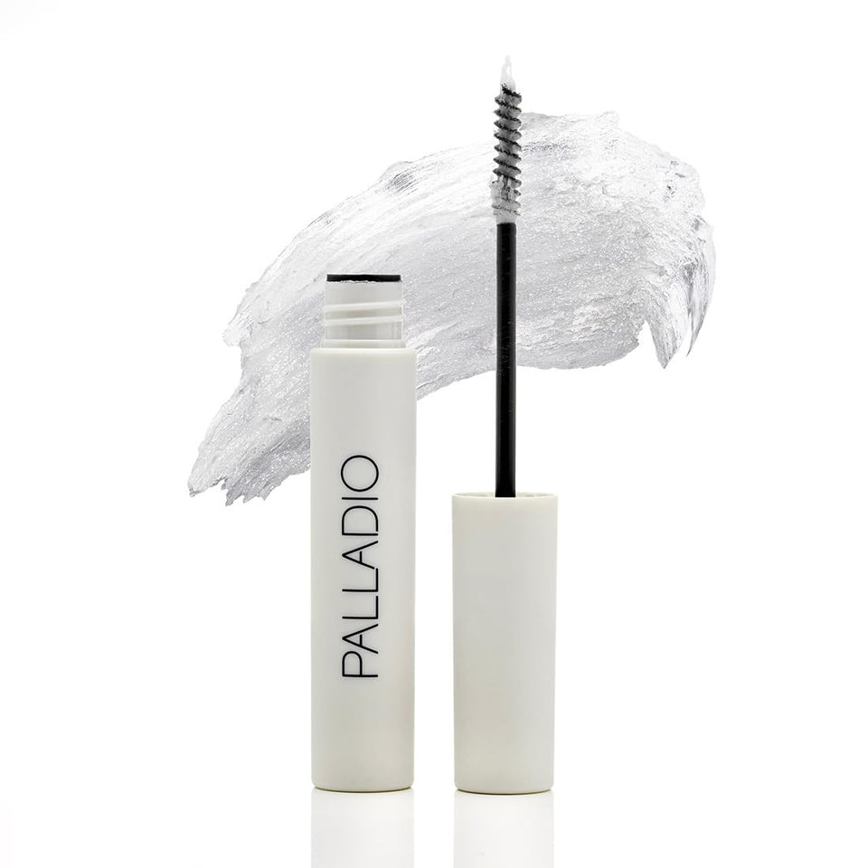 Palladio front packaging showing clear brow gel and benefits