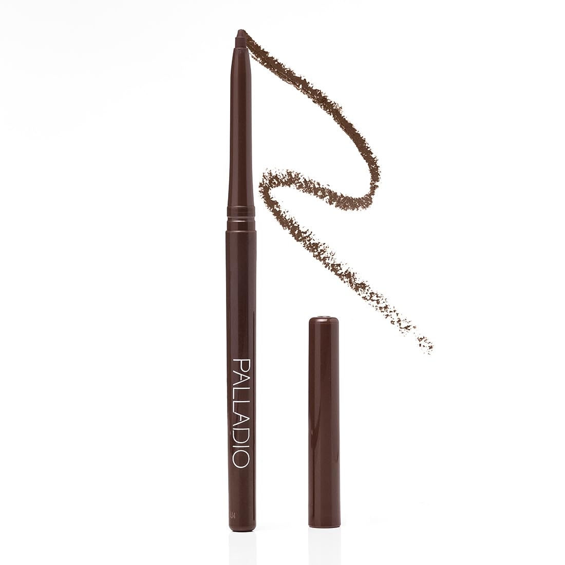 Palladio retractable eyeliner front packaging shows product and label, easy identification