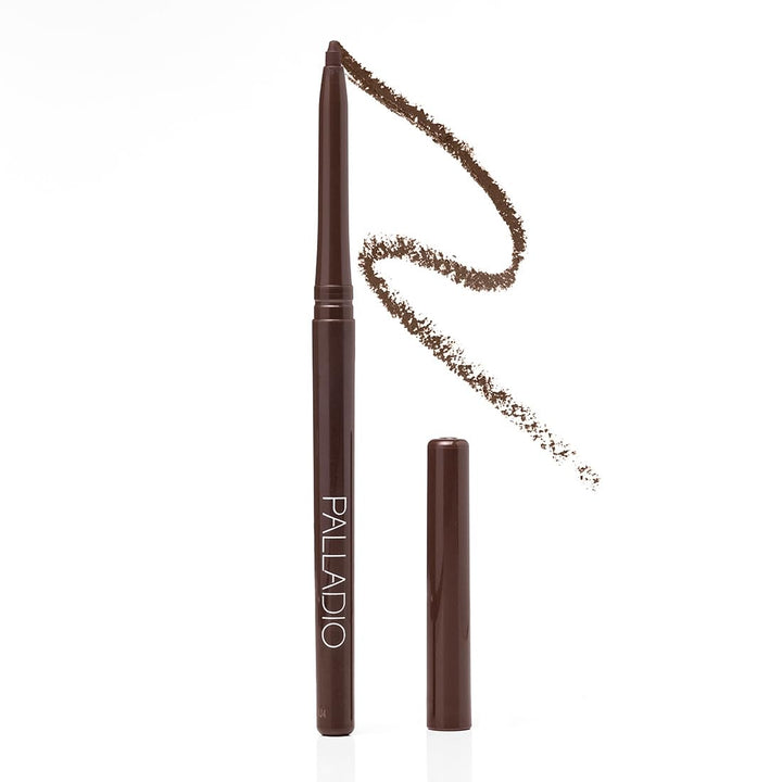 Palladio retractable eyeliner front packaging shows product and label, easy identification