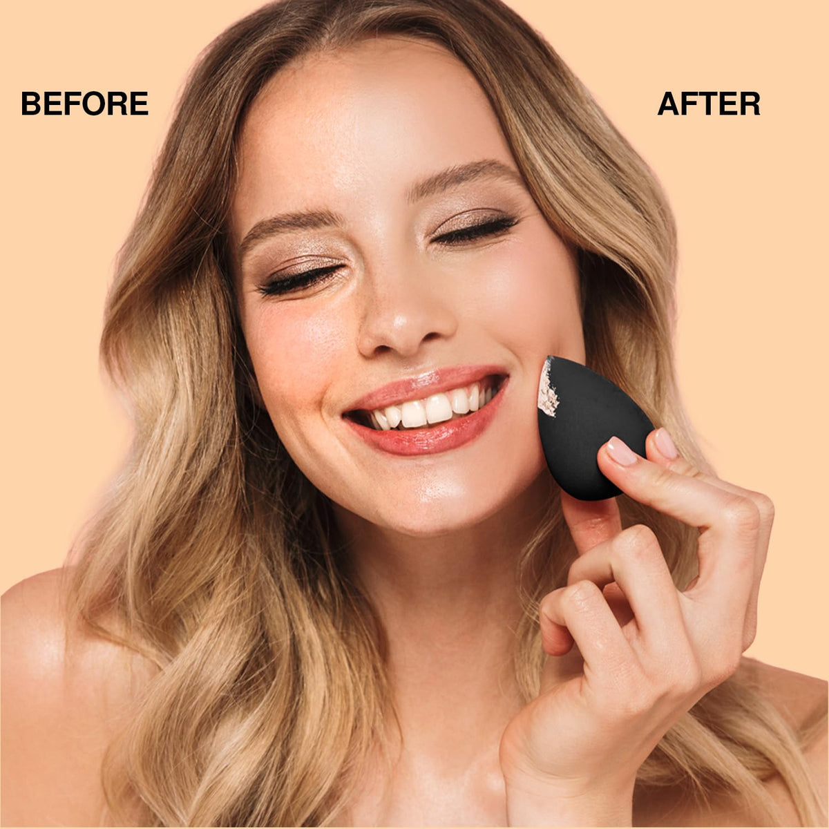 Loose rice powder and grains highlighting Palladio botanical-inspired ingredient clarity