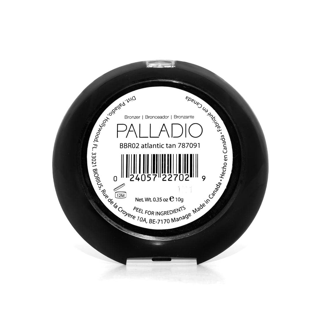 Lifestyle shot of model wearing Palladio bronzer for warm sun-kissed complexion and luminous finish