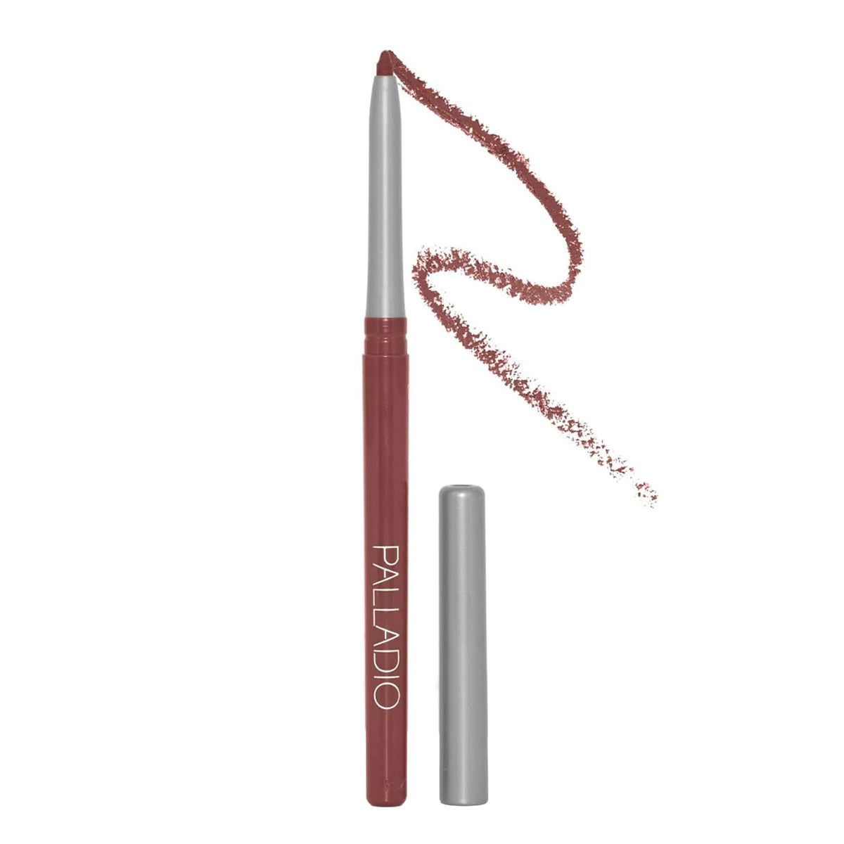 Palladio lip liner applied on lips in a lifestyle scene demonstrating long-lasting definition