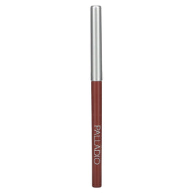 Palladio lip liner texture swatch on skin showing creamy pigment and smooth application