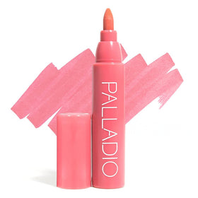 Palladio front packaging showing pinky shade and matte finish benefit