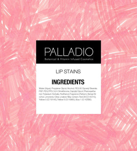 Palladio ingredients label image highlighting Pro‑Vitamin B5 and clean‑beauty benefit
