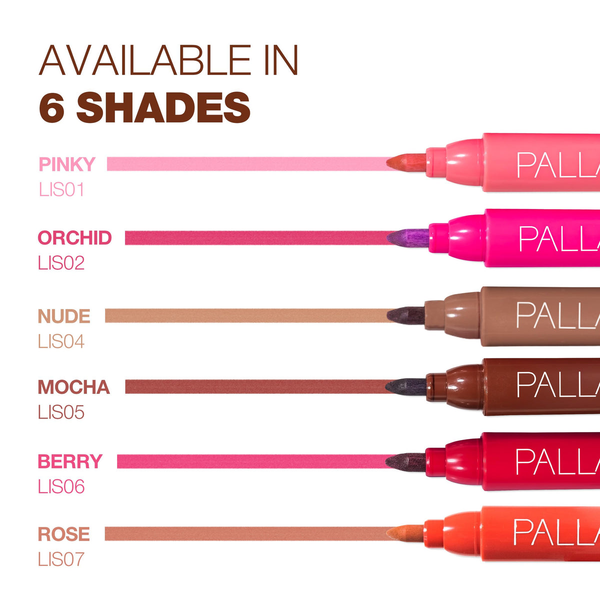 Palladio open cap revealing chisel tip for accurate, mess‑free use