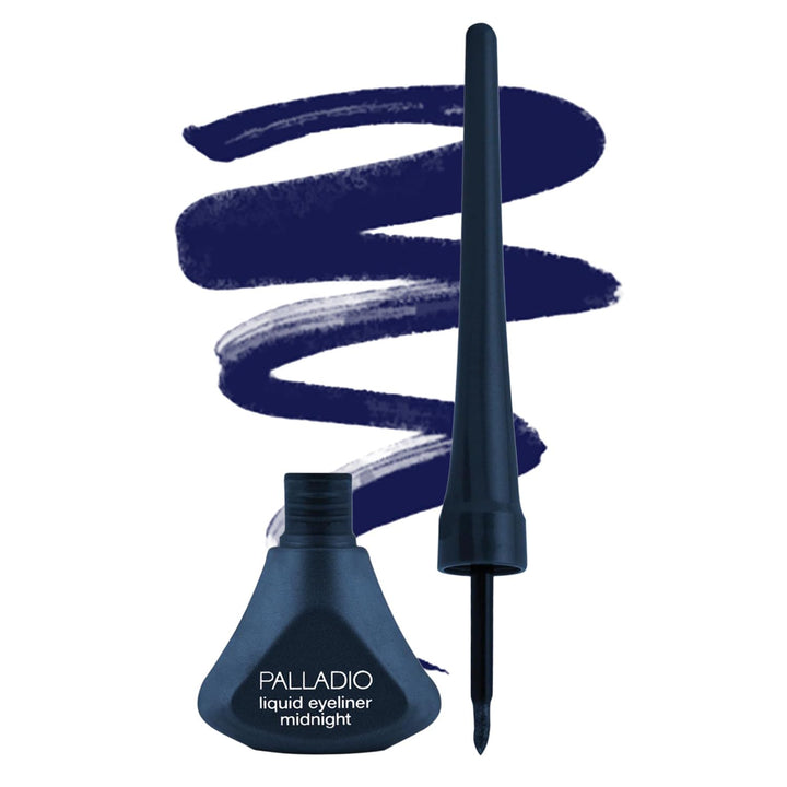 palladio front packaging showing Midnight eyeliner and product benefits